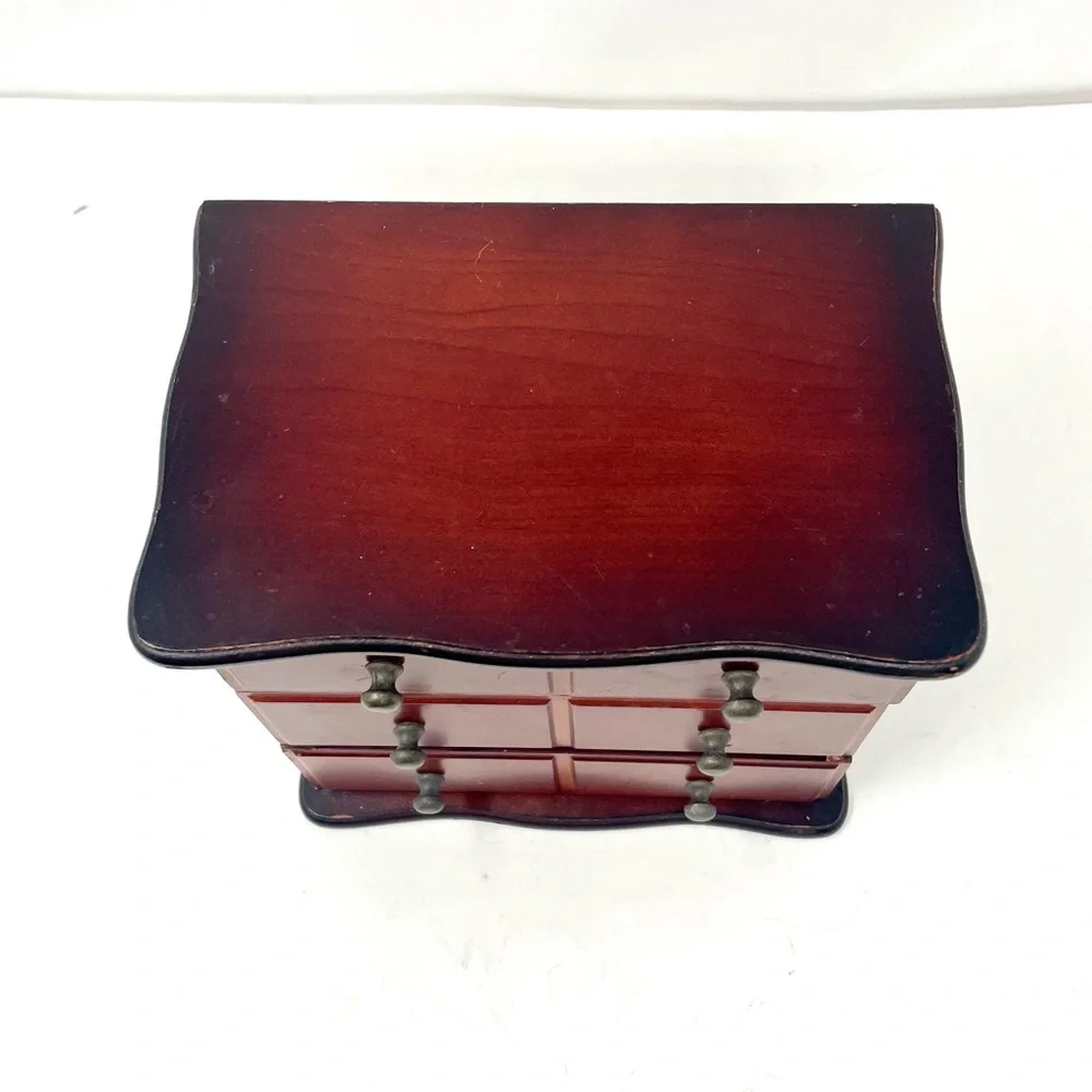 CROFT & BARROW solid wood vintage jewelry box